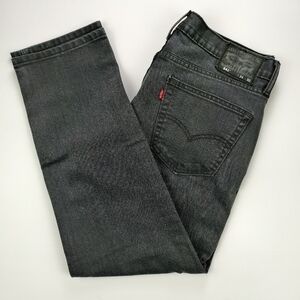 Leviโs 541 Athletic Taper Black Denim Jeans Men 34 Modern Fit Hem Altered